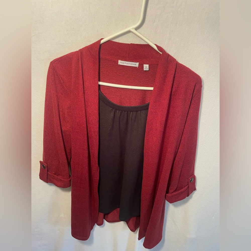 Notation Ruby Red Cardigan